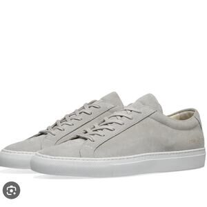 Woman by Common Projects, Achilles low sneaker, grey suede, size 39